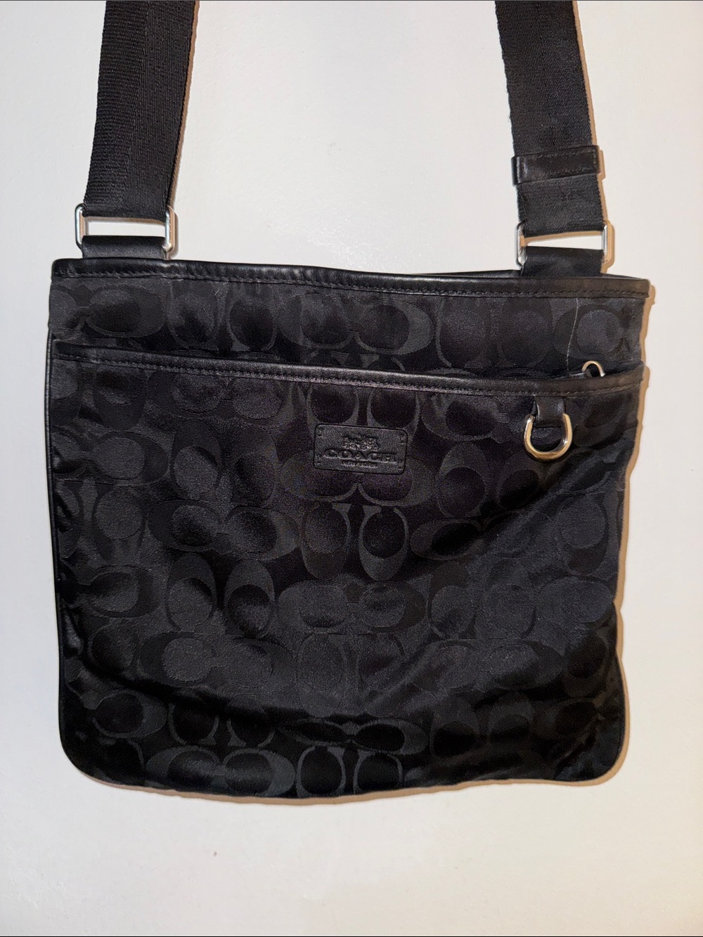 Coach Black Signature Crossbody Shoulder Bag